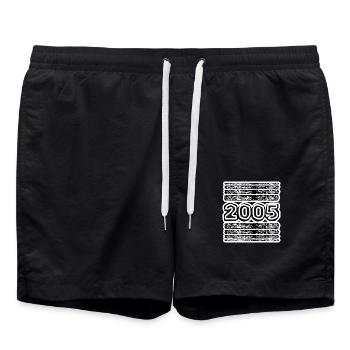 Année 2005 - Short de bain - noir - Devant - AI Model Male 185 light (185cm)