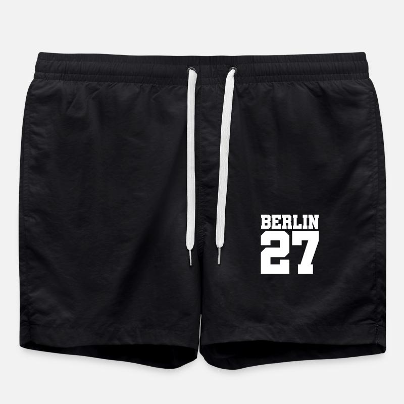 Berlin 27 - Bezirk - Postleitzahl - Geschenkidee - Badeshorts - Schwarz