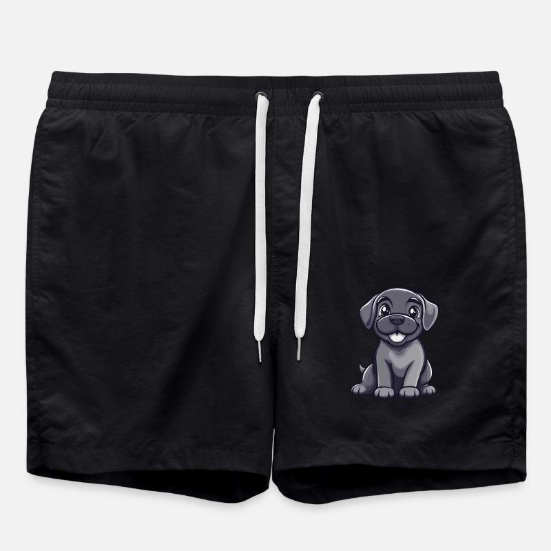 Chien Mastiff Mignon - Short de bain - noir