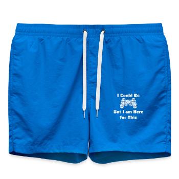 Chemise de jeu drôle, cadeau gamer/nerd - Short de bain - cobalt blue - Devant