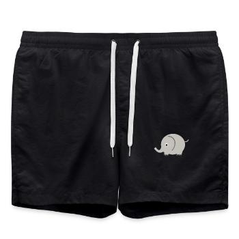elephant - Swim Trunks - black - Front - AI Model Male 185 light (185cm)