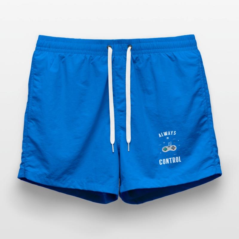 controller game retro computer play pc nerd gaming Swim Trunks