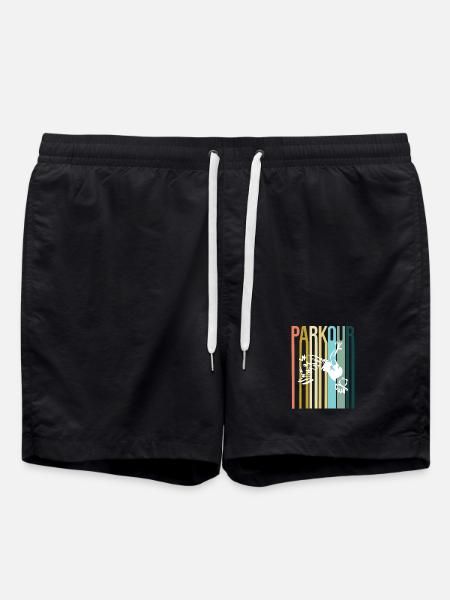 Parkour Rétro - Short de bain - noir