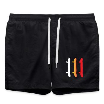 Skateboarding - Skateboards - Swim Trunks - black - Front - AI Model Male 185 light (185cm)