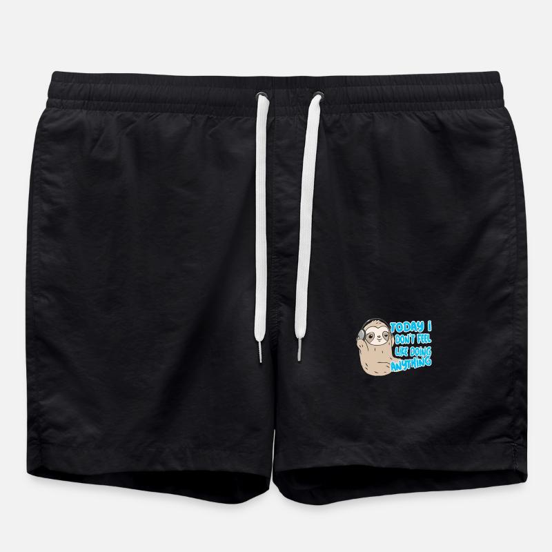 Cadeau paresseux - Short de bain - noir