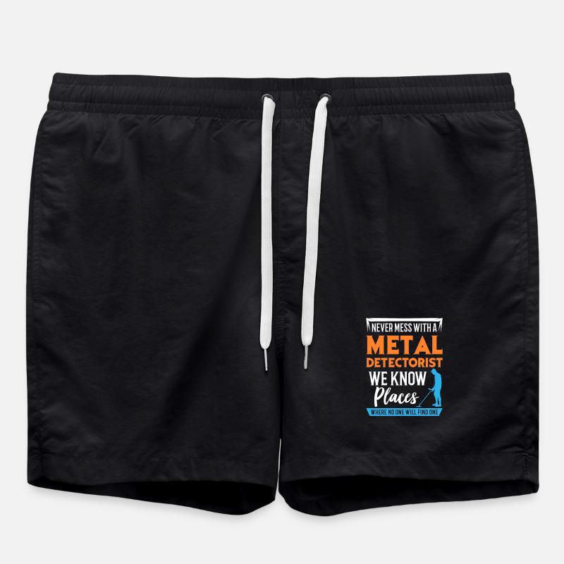 Metal Detectorist - Swim Trunks - black