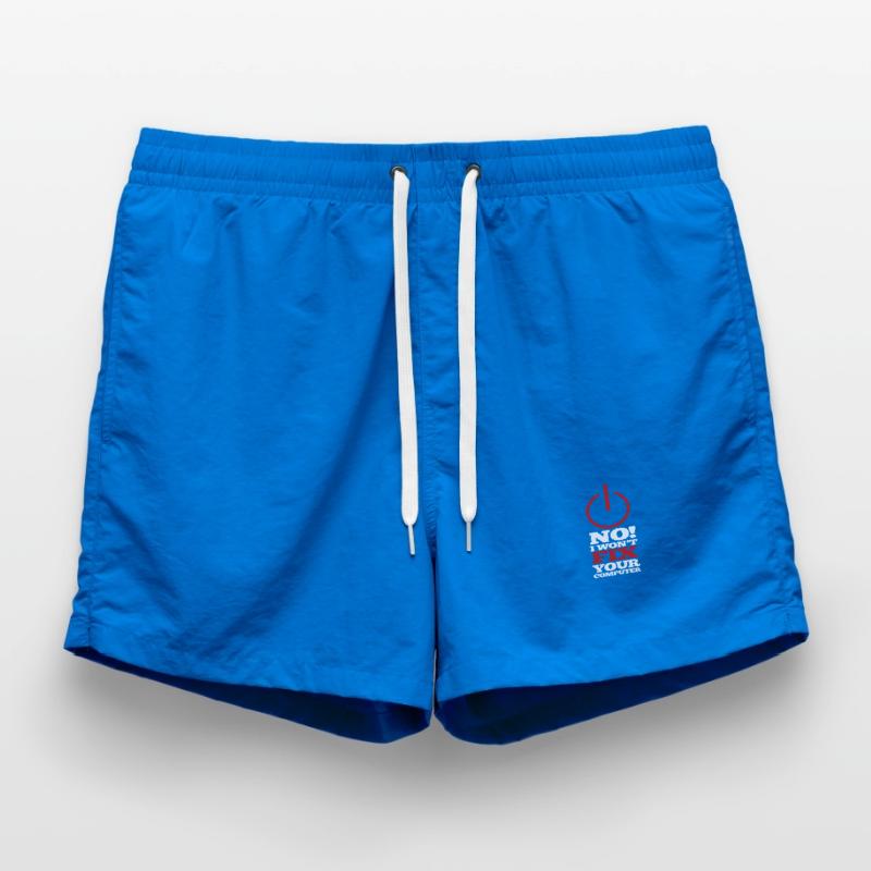 Computer Program Code Nerd Script Hacker Swim Trunks