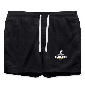Astronaut in Action Gift - Swim Trunks - black - Front - AI Model Male 185 light (185cm)
