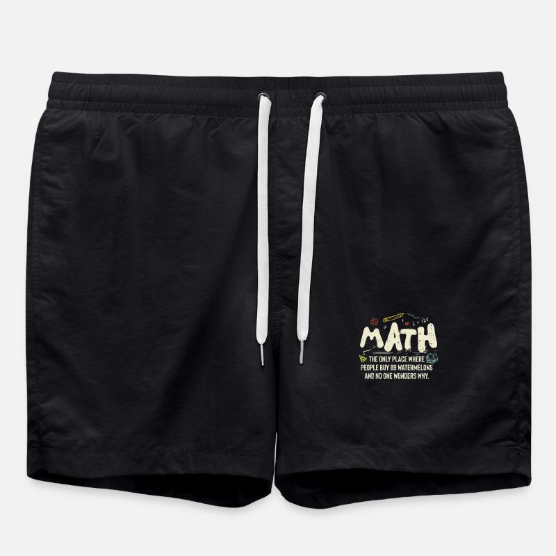 mathematics - Swim Trunks - black
