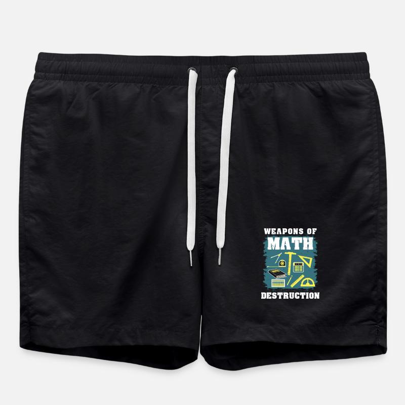 Mathematik Mathe Geschenk - Badeshorts - Schwarz