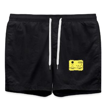 Chimie - Short de bain - noir - Devant - AI Model Male 185 light (185cm)