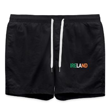 IRELAND Design with Irish Flag - Swim Trunks - black - Front - AI Model Male 185 light (185cm)