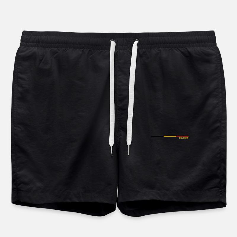 BELGIUM FLAG - Swim Trunks - black