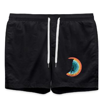 Klettern - Bergsteigen - Badeshorts - Schwarz - Vorne - AI Model Male 185 light (185cm)