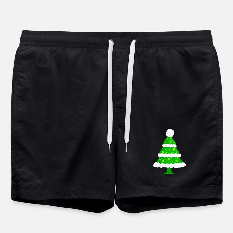 Tannenbaum Weihnachten - Badeshorts - Schwarz
