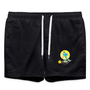 Bowling - Bowler - Badeshorts - Schwarz - Vorne - AI Model Male 185 light (185cm)