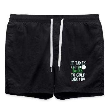 Golf - Badeshorts - Schwarz - Vorne - AI Model Male 185 light (185cm)