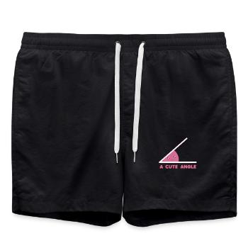 Mathe - Badeshorts - Schwarz - Vorne - AI Model Male 185 light (185cm)