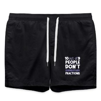 Mathe - Badeshorts - Schwarz - Vorne - AI Model Male 185 light (185cm)