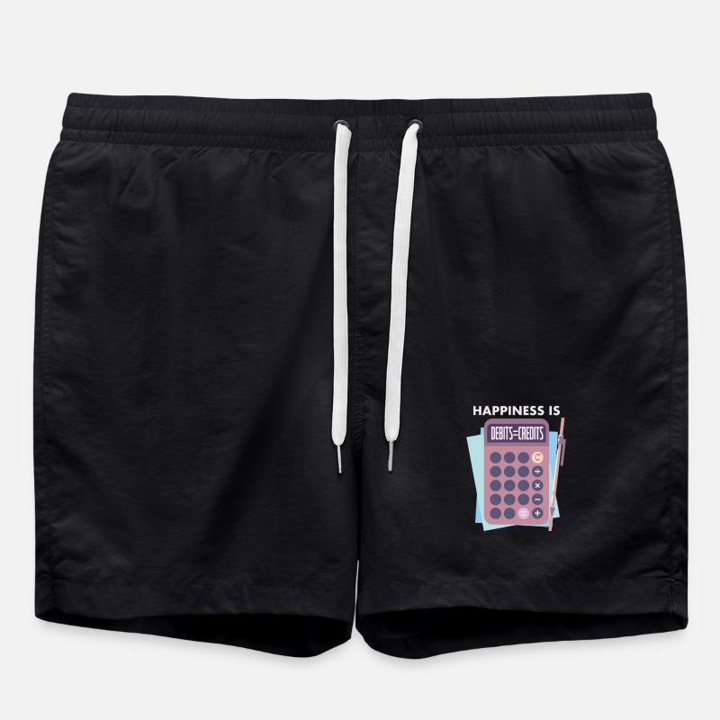 Buchhalter - Badeshorts - Schwarz