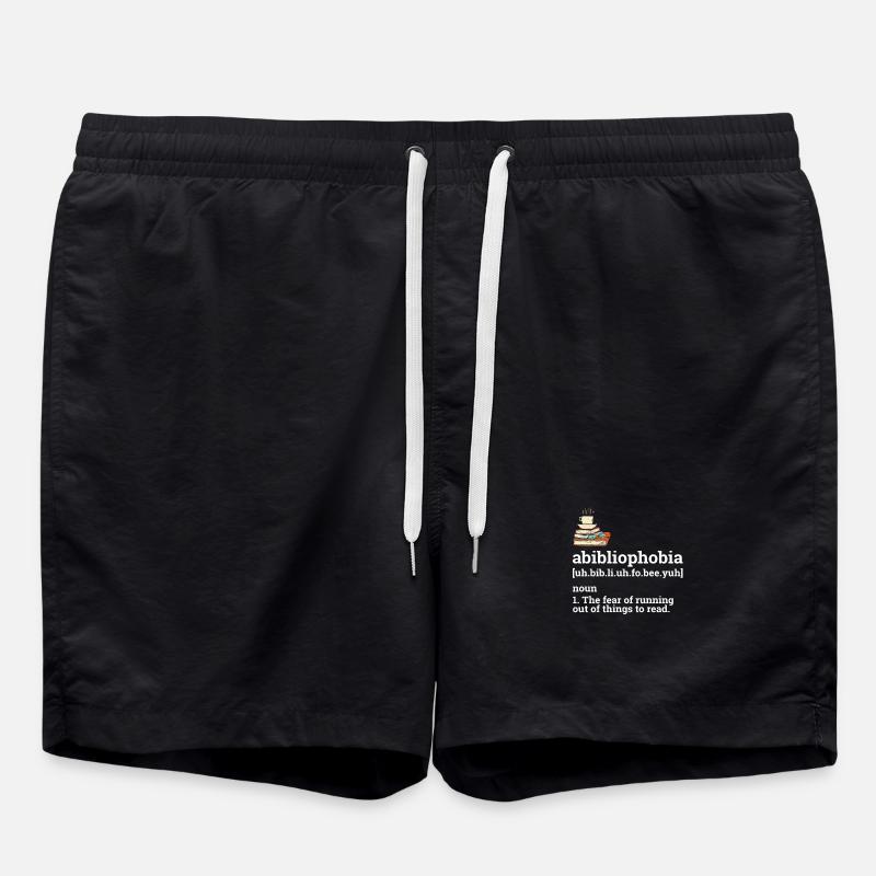 Books reading definition - Swim Trunks - black