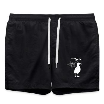 Bad weather - Swim Trunks - black - Front - AI Model Male 185 light (185cm)