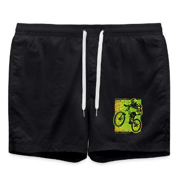 Mountain bikers ► mountain bikes ► MTB bikers bike - Swim Trunks - black - Front - AI Model Male 185 light (185cm)