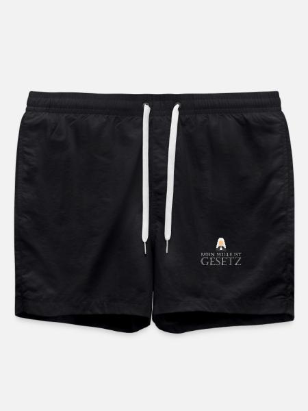 Mein Wille ist Gesetz - Badeshorts - Schwarz