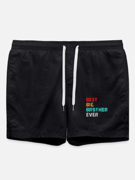 best big brother ever - Swim Trunks - black
