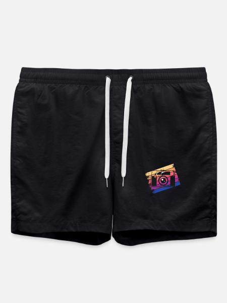 Camera Photographer Photography - Swim Trunks - black