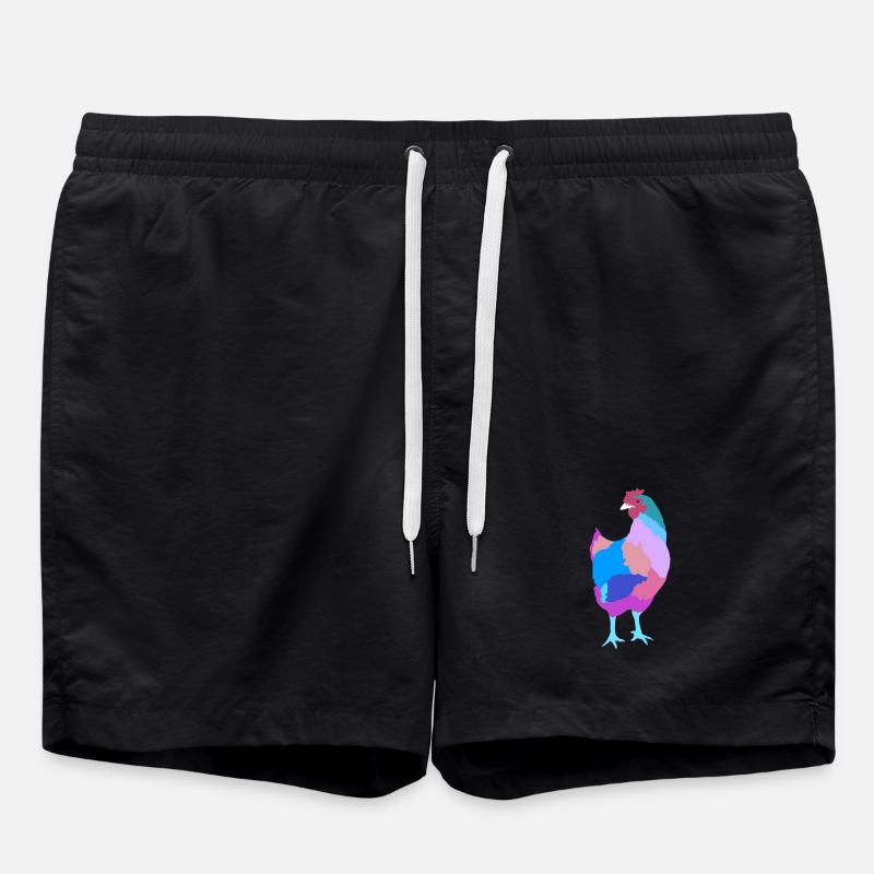 Chicken hen - Swim Trunks - black