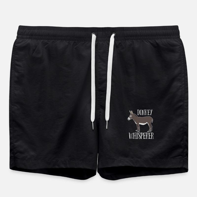 Donkey - Donkey Whisperer - Swim Trunks - black