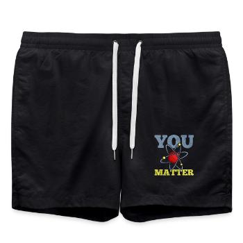 Chemistry chemist - Swim Trunks - black - Front - AI Model Male 185 light (185cm)