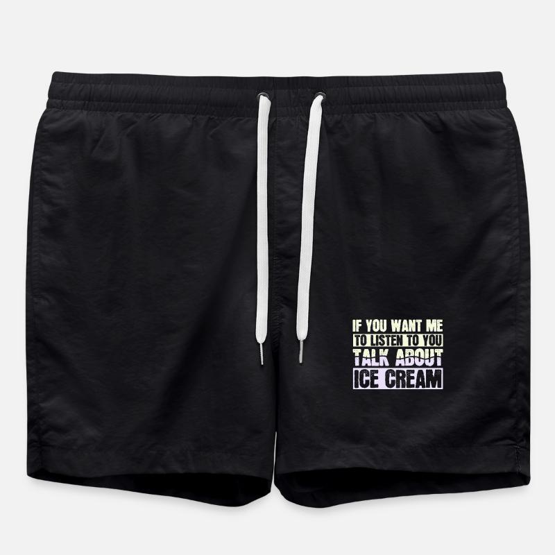 ice - Swim Trunks - black