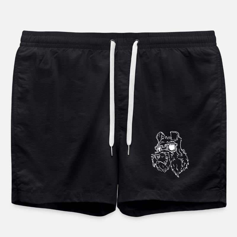 Schnauzer - Swim Trunks - black