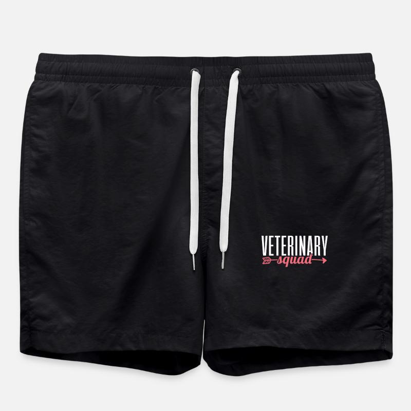 Veterinarian Veterinary Assistant - Swim Trunks - black