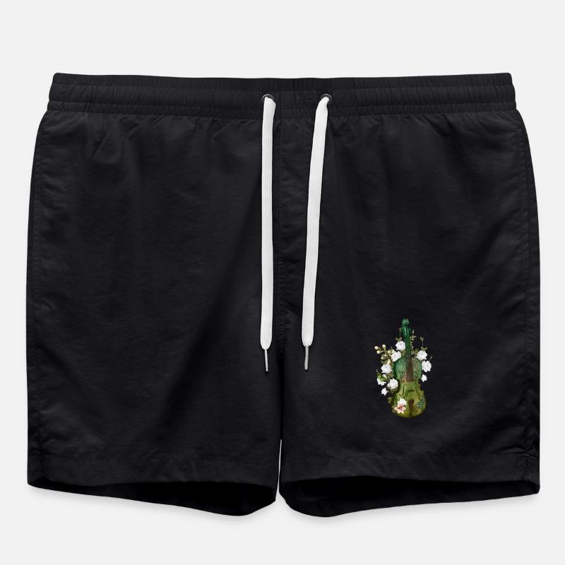 Wonderful violin - Swim Trunks - black