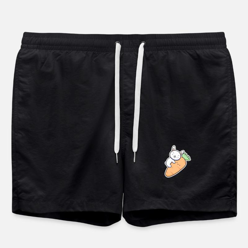 Carrot Rabbit - Swim Trunks - black