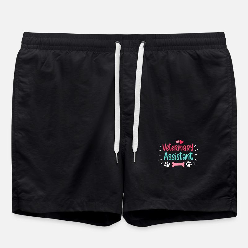 Veterinary Assistant Veterinary Medicine - Swim Trunks - black