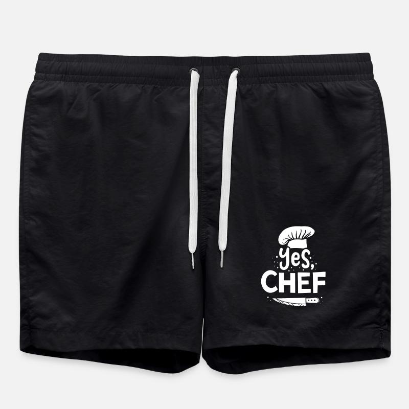 Koch Kochen Chefkoch - Badeshorts - Schwarz