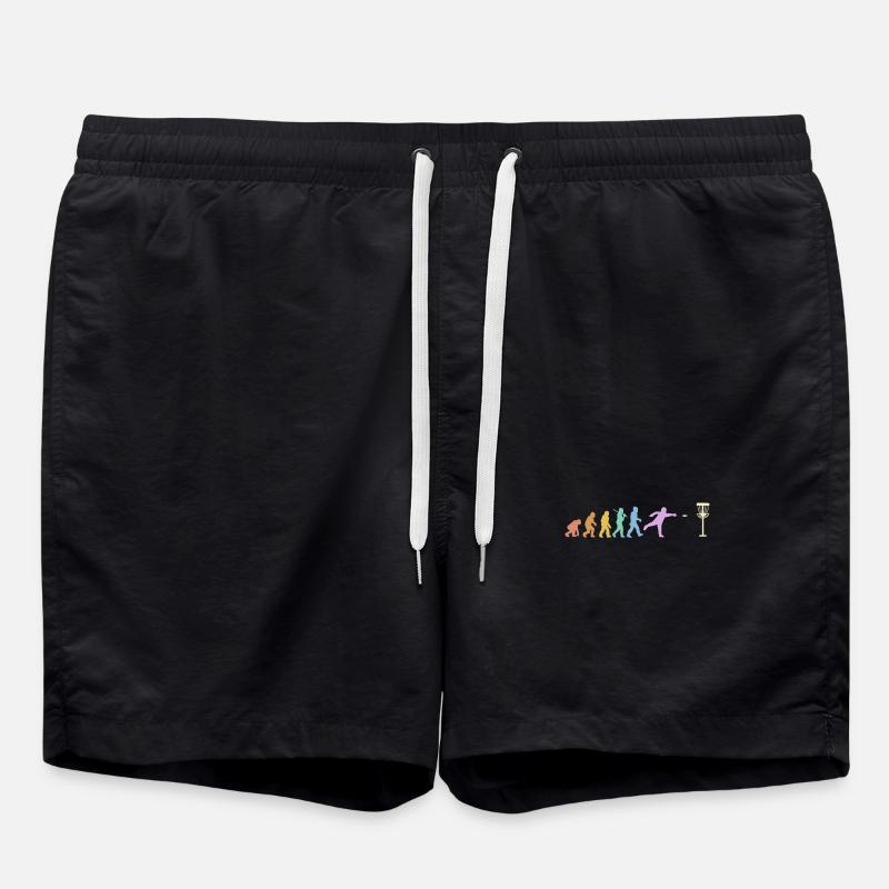 Discgolf Evolution Disc Golf Discgolfer - Badeshorts - Schwarz