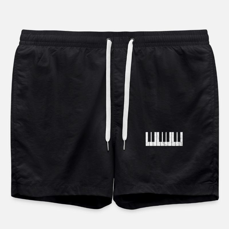 Piano pianist keyboard - Swim Trunks - black
