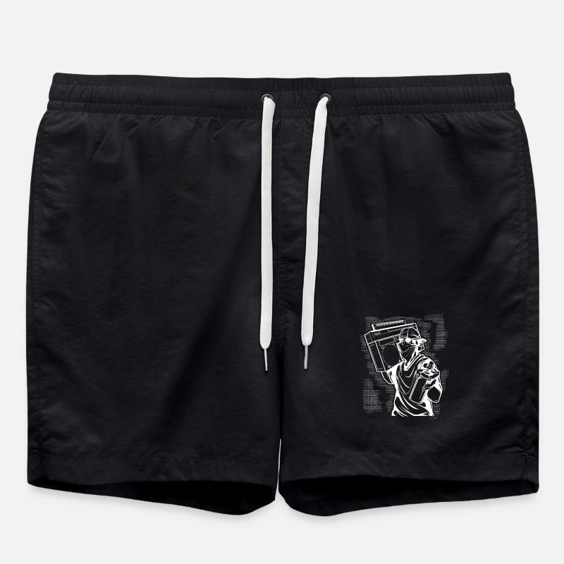 graffiti - Swim Trunks - black