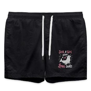 Robben Robbe - Badeshorts - Schwarz - Vorne - AI Model Male 185 light (185cm)