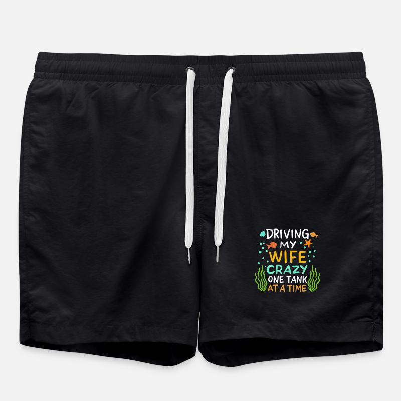 Aquarium fish farming - Swim Trunks - black