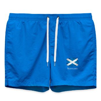 Drapeau grunge de l’Écosse - Short de bain - cobalt blue - Devant