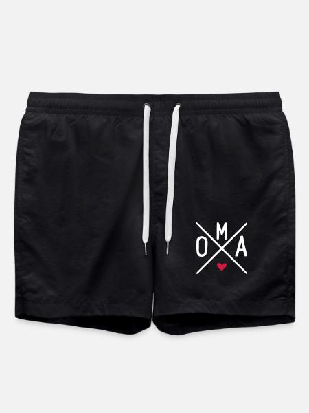 Oma - Badeshorts - Schwarz