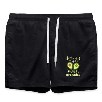 avocado - Swim Trunks - black - Front - AI Model Male 185 light (185cm)