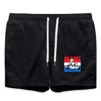 Go Kart Go Cart Racing - Short de bain - noir - Devant - AI Model Male 185 light (185cm)
