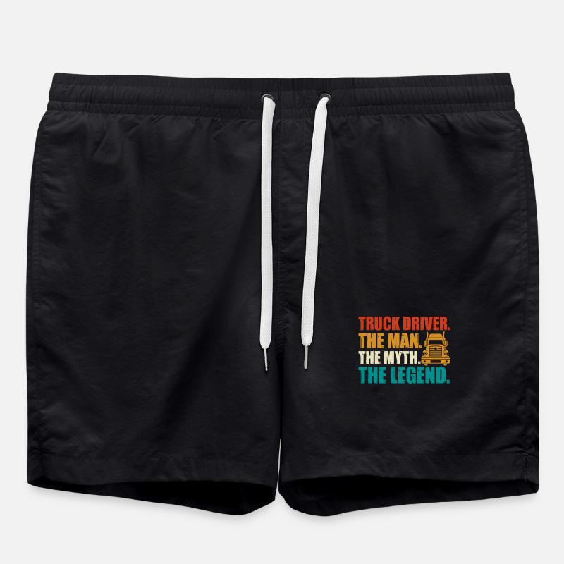 Conducteur de camion - Short de bain - noir